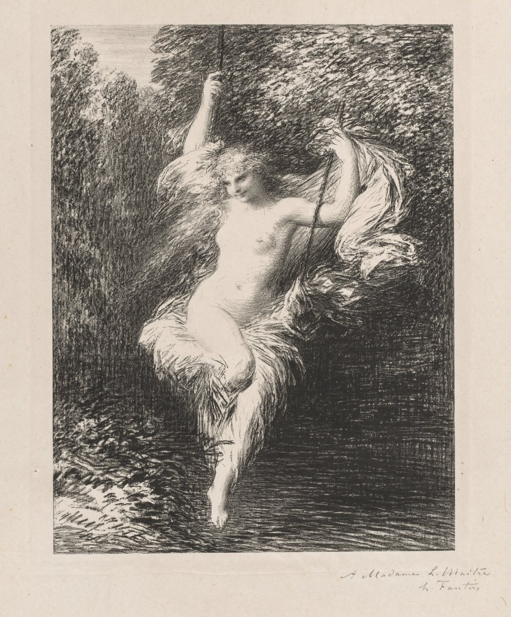 Sara Kąpiąca autorstwa Ignace Henri Jean Fantin Latour