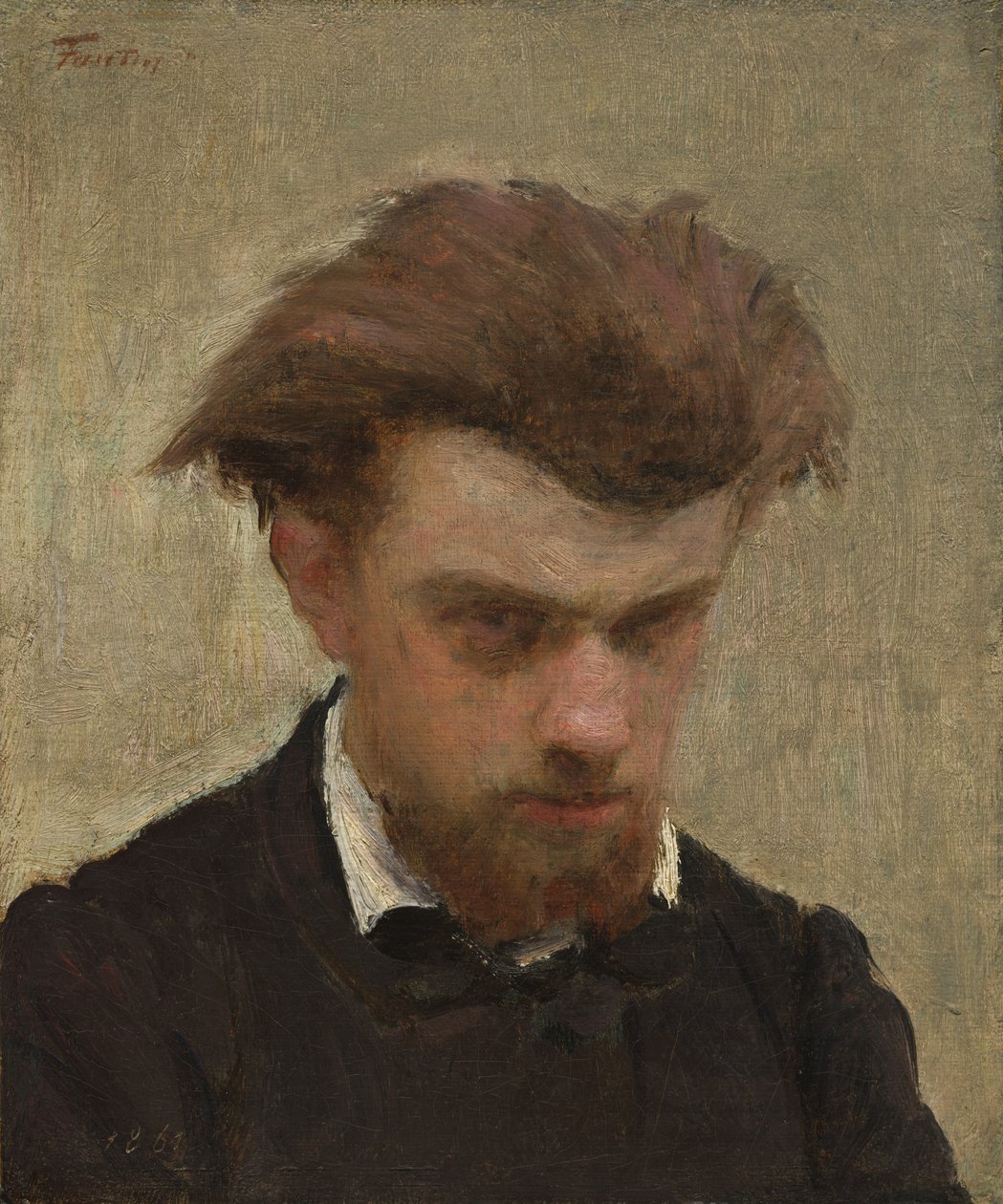 Autoportret, 1861. autorstwa Ignace Henri Jean Fantin Latour
