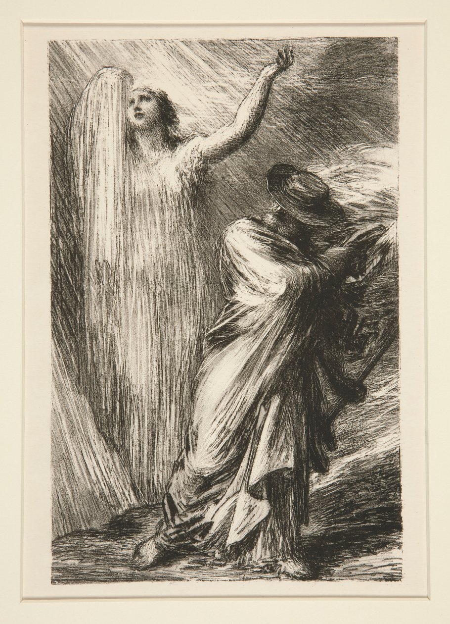 Zygfryd: akt II, „powołanie d” autorstwa Ignace Henri Jean Fantin-Latour