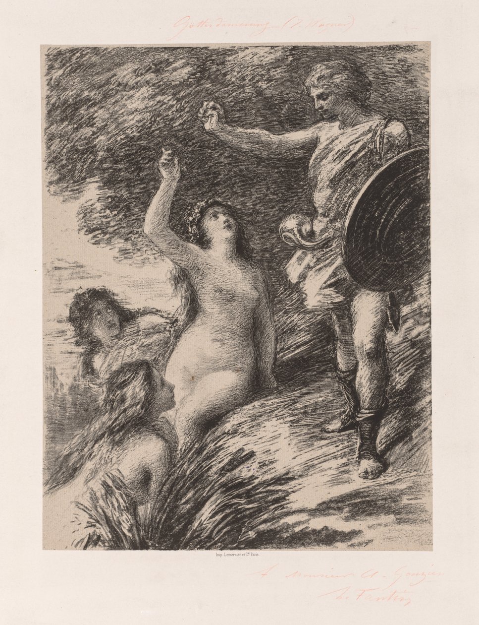 Zygfryd i Córki Renu autorstwa Ignace Henri Jean Fantin Latour