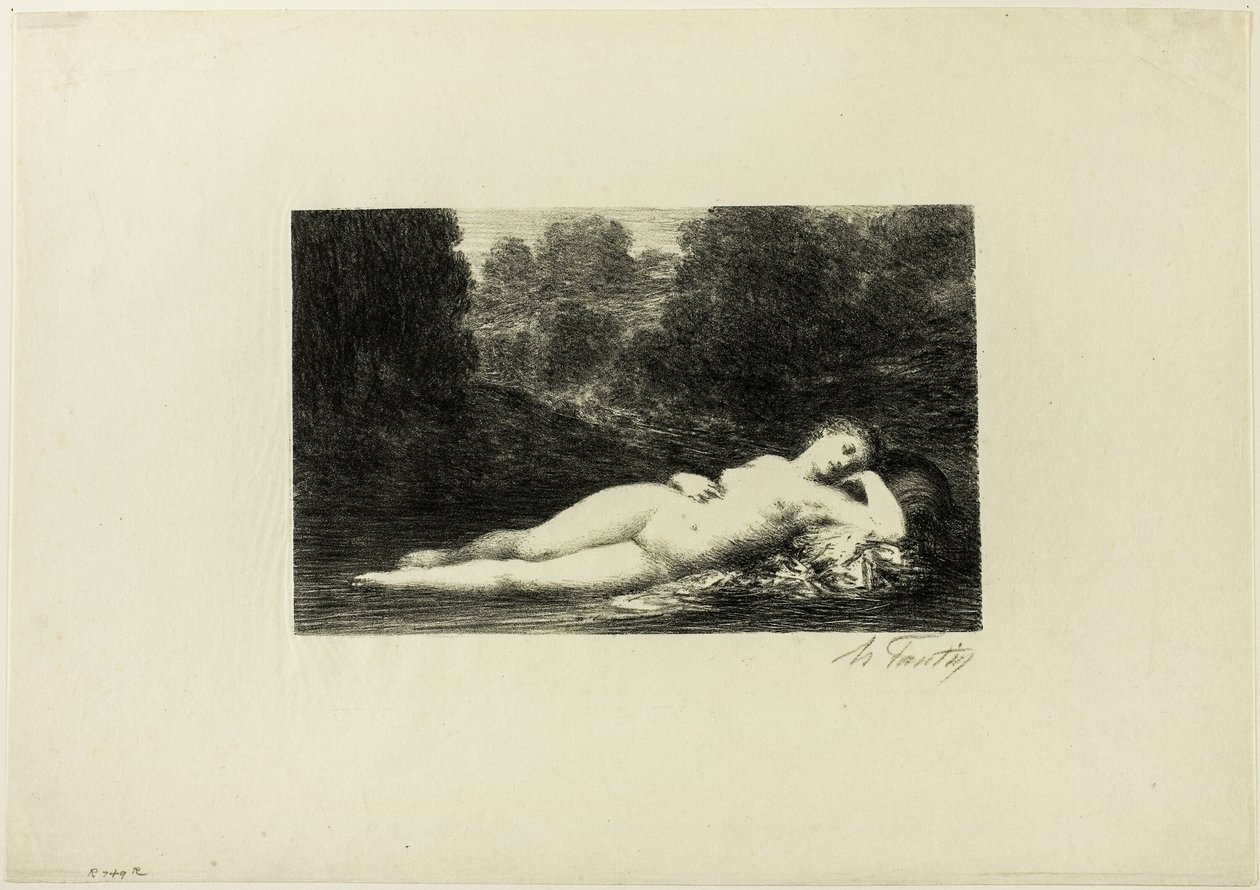 Cicha woda autorstwa Ignace Henri Jean Fantin Latour