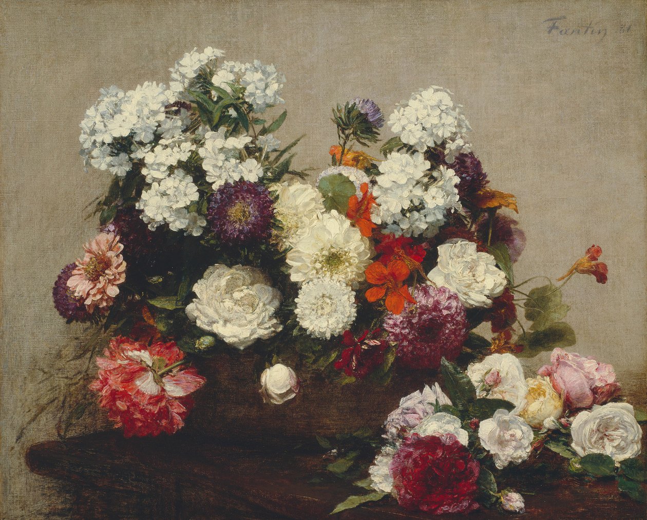 Martwa natura z kwiatami, 1881. autorstwa Ignace Henri Jean Fantin Latour