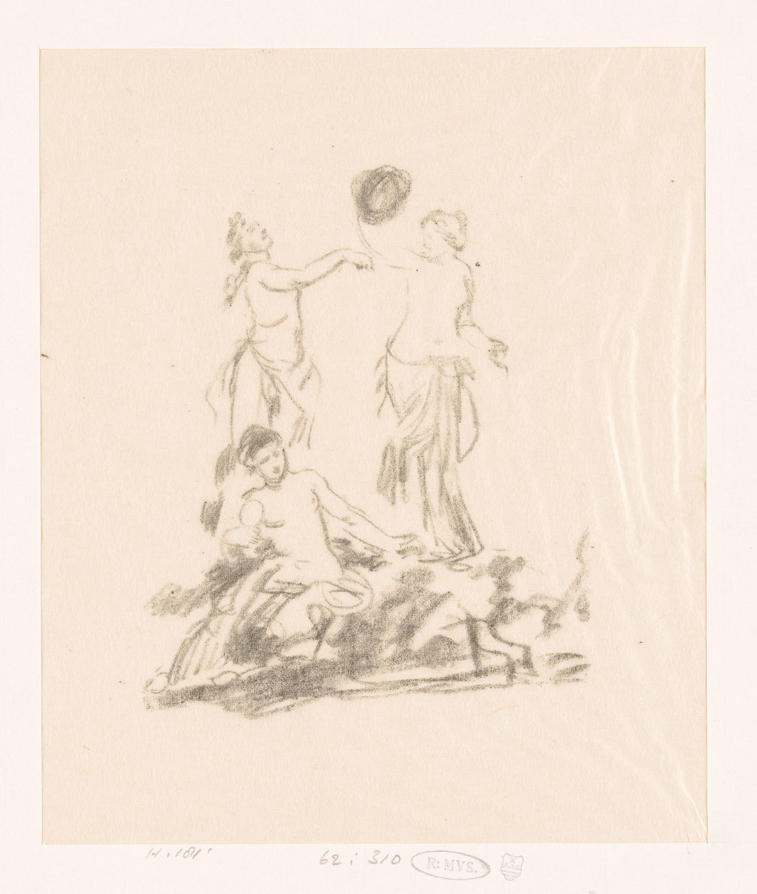 Badanie trzech tańczących kobiet autorstwa Ignace Henri Jean Fantin Latour