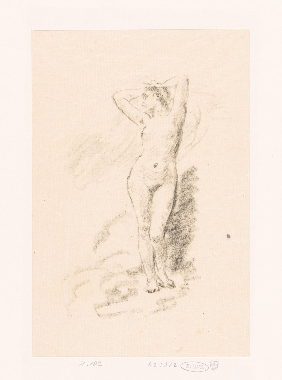 Studium stojącej nagiej kobiety autorstwa Ignace Henri Jean Fantin Latour