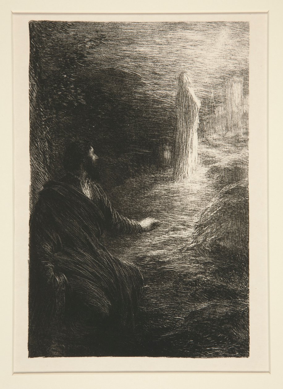 Tannhäuser: akt III, l autorstwa Ignace Henri Jean Fantin Latour
