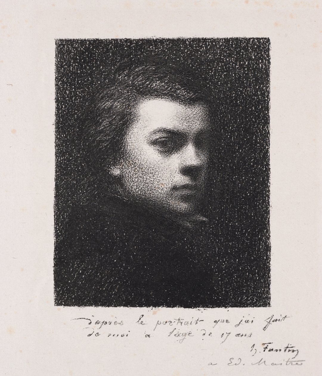 Artysta w wieku 17 lat autorstwa Ignace Henri Jean Fantin Latour