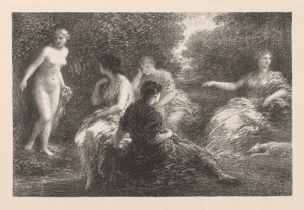 Kąpiący się autorstwa Ignace Henri Jean Fantin Latour