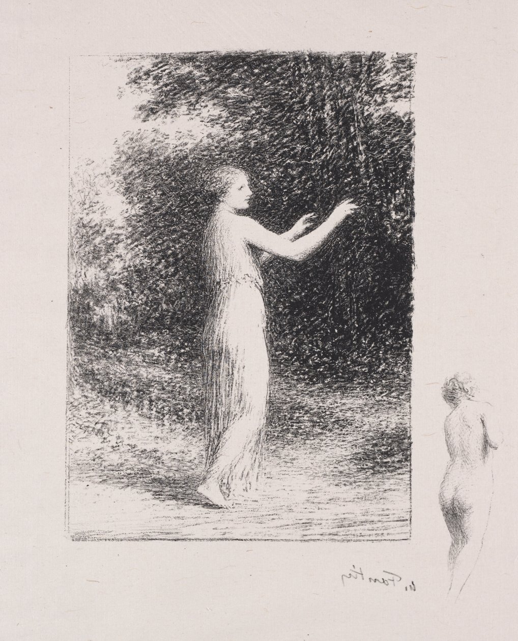 Żebrak autorstwa Ignace Henri Jean Fantin Latour
