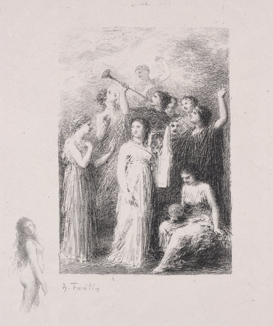 Ślepy autorstwa Ignace Henri Jean Fantin Latour
