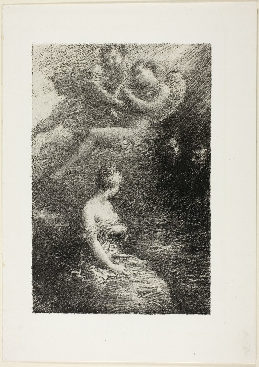 Potępienie Fausta: pojawienie się Małgorzaty autorstwa Ignace Henri Jean Fantin Latour