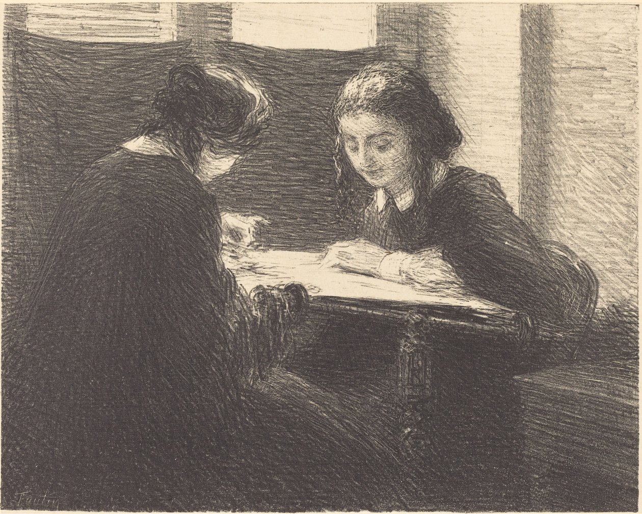 Hafciarze autorstwa Ignace Henri Jean Fantin Latour
