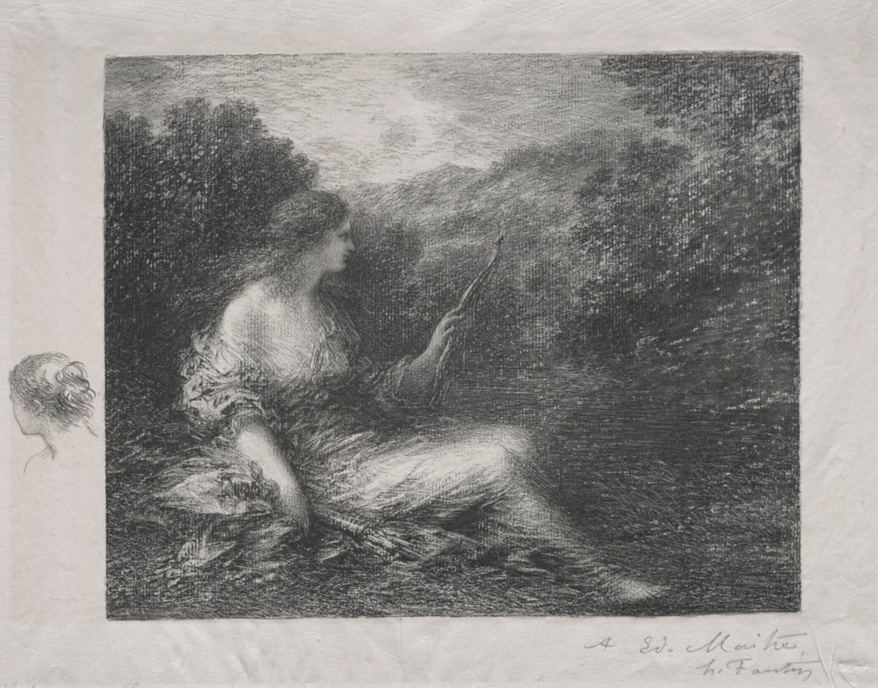 Łucznik autorstwa Ignace Henri Jean Fantin Latour