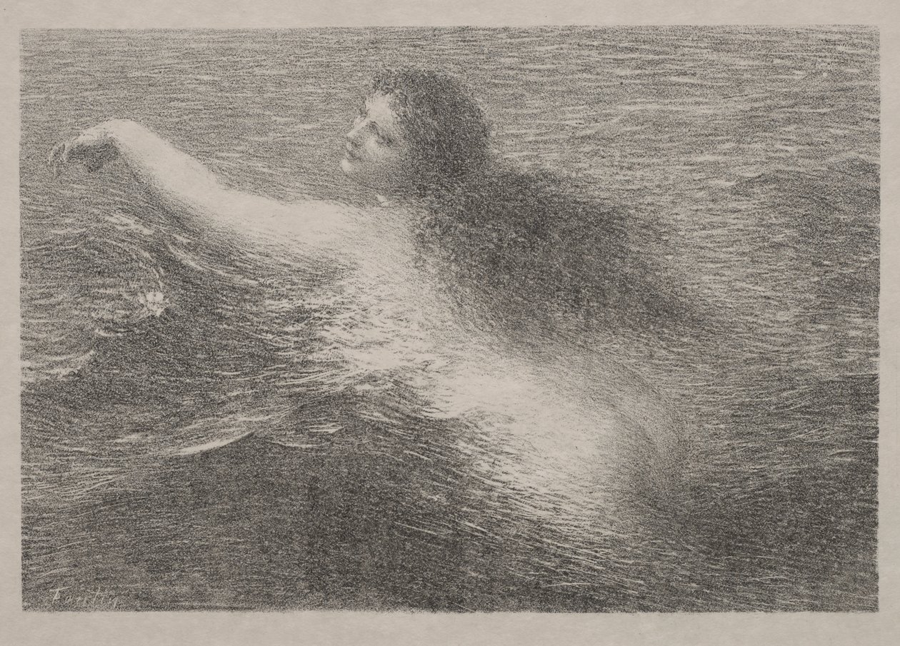 Wodny geniusz autorstwa Ignace Henri Jean Fantin Latour