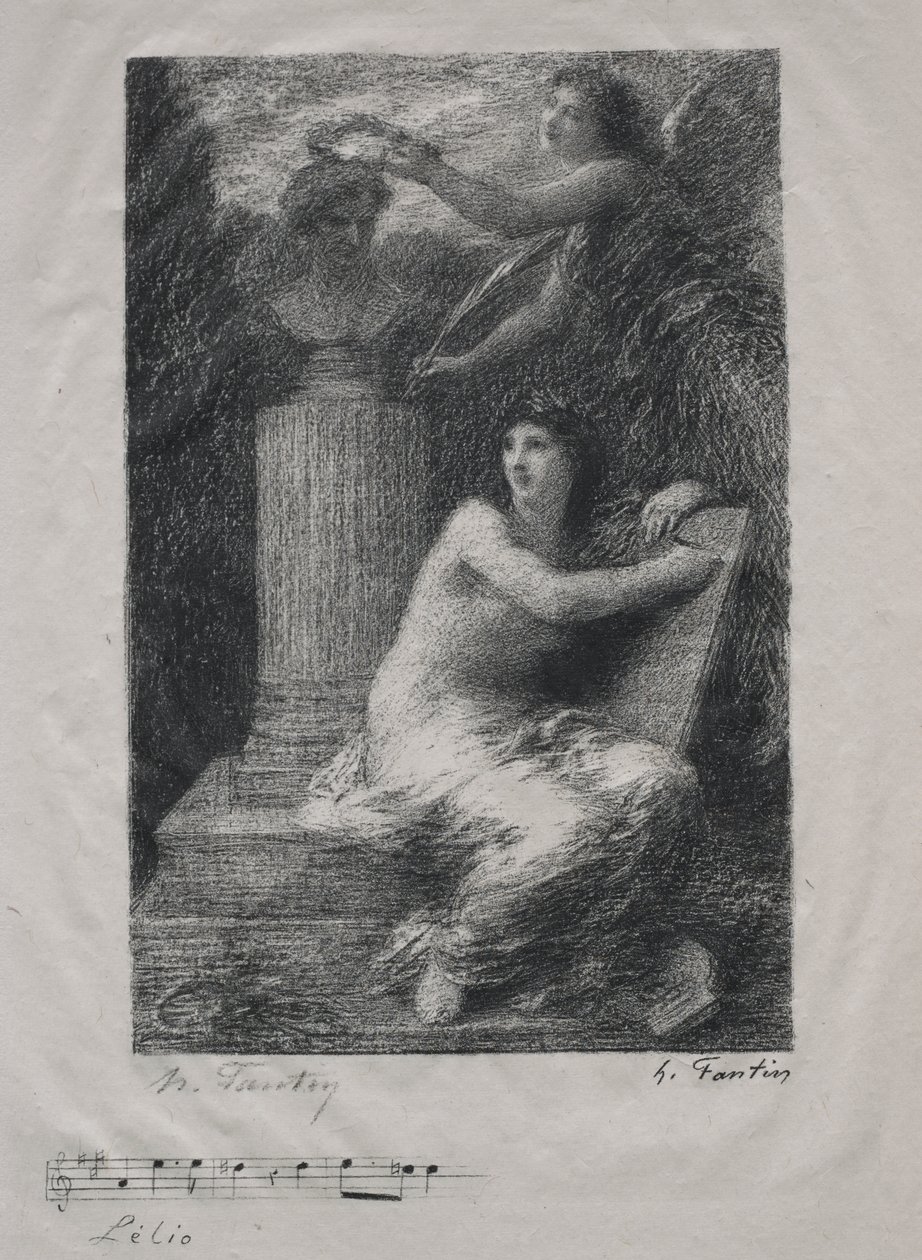 Do Berlioza (Mały Talerz) autorstwa Ignace Henri Jean Fantin Latour