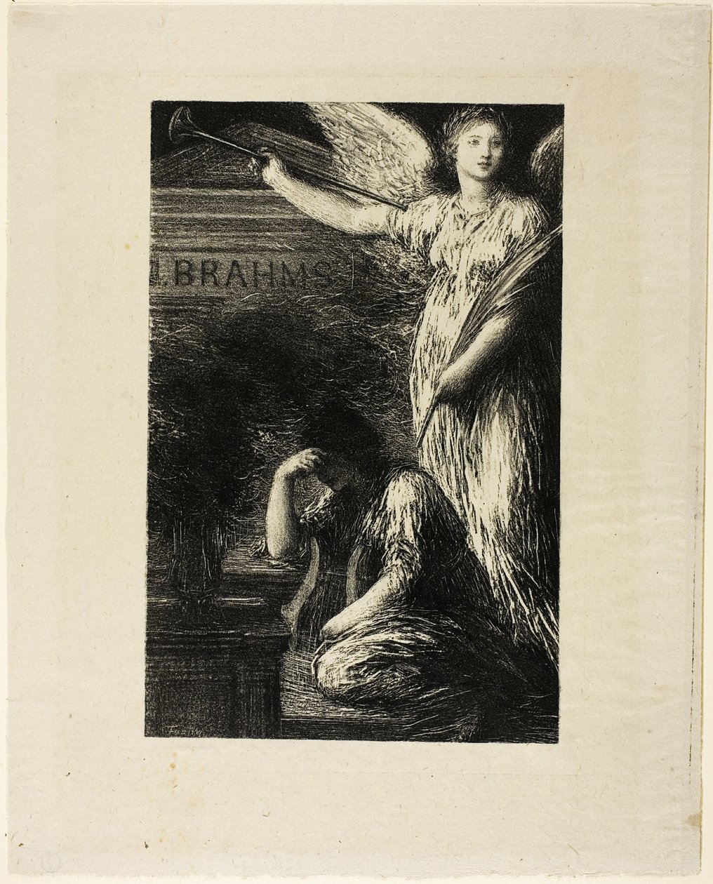 Do J. Brahmsa autorstwa Ignace Henri Jean Fantin Latour