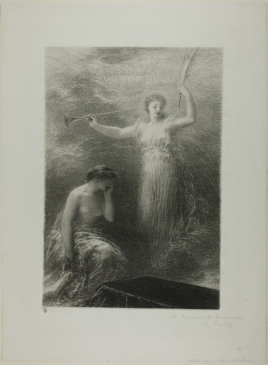 Do Victora Hugo autorstwa Ignace Henri Jean Fantin Latour
