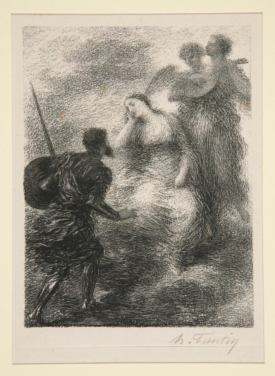 Wizja Oberona autorstwa Ignace Henri Jean Fantin Latour