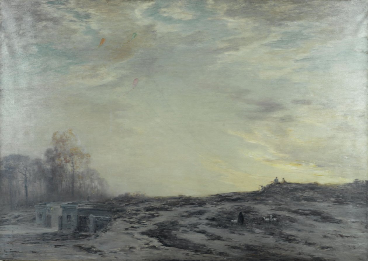La Banlieue de Paris aux environs des fortifications, ok. 1923 (olej na płótnie) autorstwa Henri Foreau