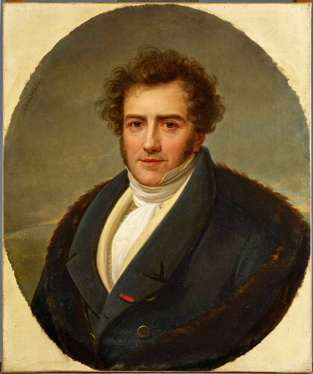 Portret kompozytora Francois-Adriena Boieldieu (1775-1834), autorstwa Riesenera, Henri-Francoiss (1767-1828). Olej na płótnie. Filharmonia Paryska autorstwa Henri Francois Riesener