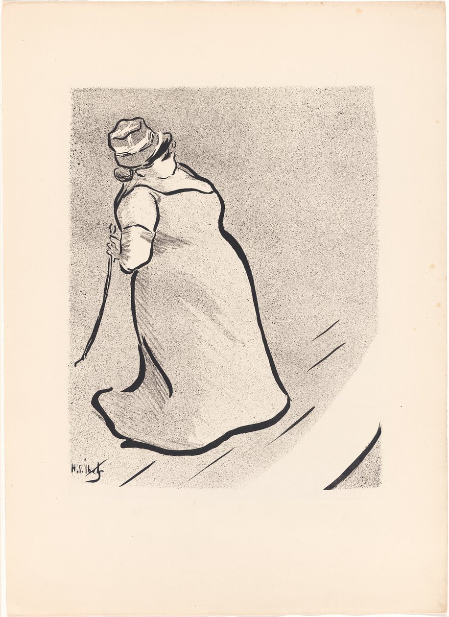 Jeanne Bloch, z Le Café-Concert autorstwa Henri Gabriel Ibels