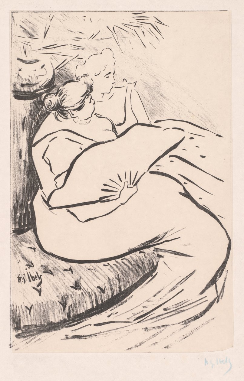 Siedząca kobieta, ca. 1895-1900. autorstwa Henri Gabriel Ibels