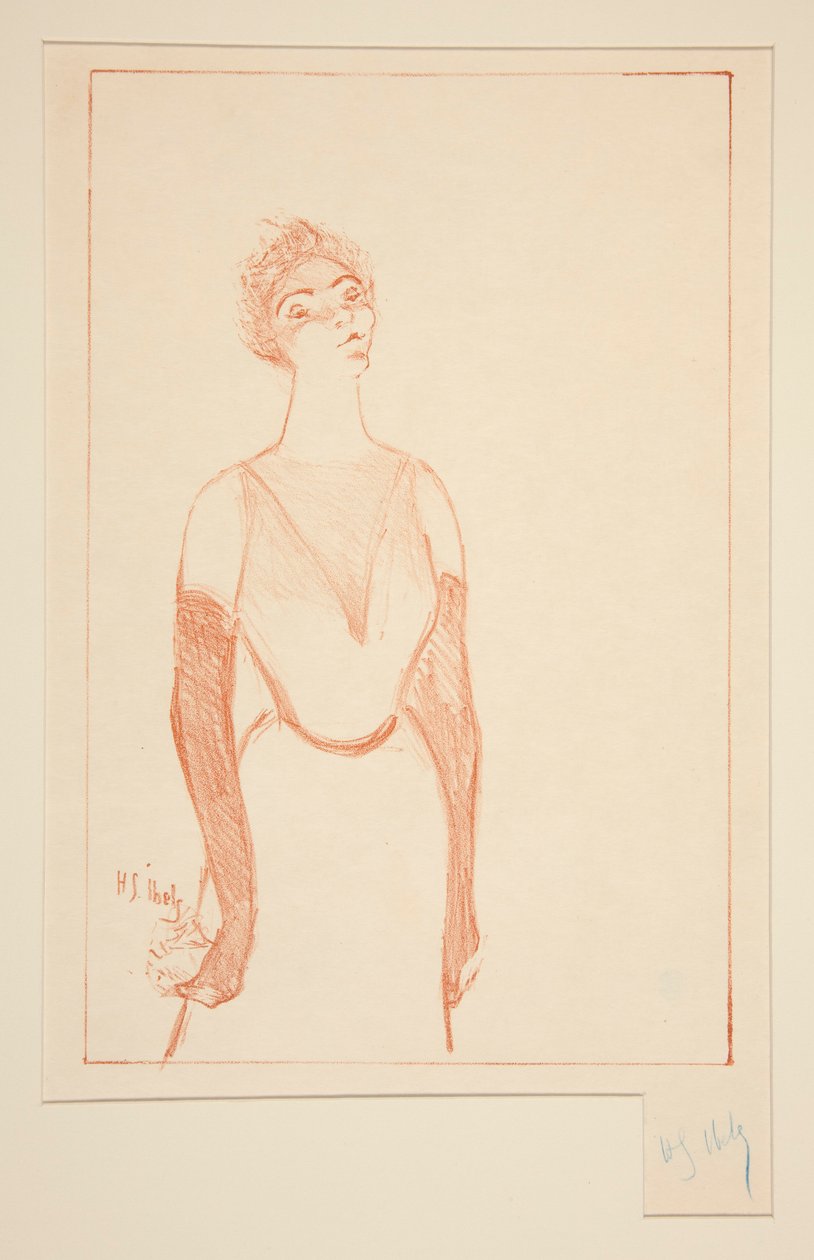 Yvette Guilbert autorstwa Henri Gabriel Ibels