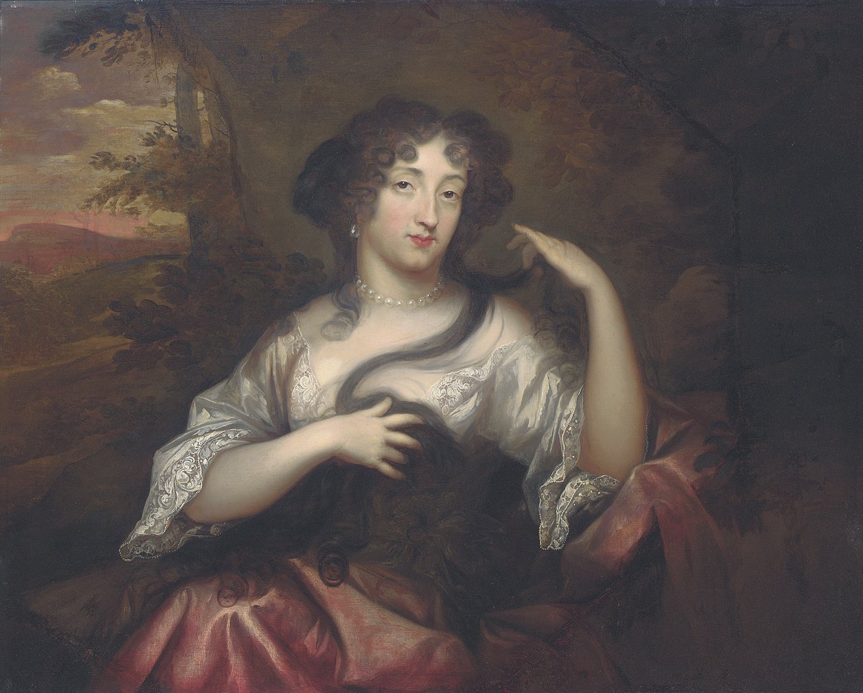 Portret Hortensy Manciniego, 1680 autorstwa Henri Gascard