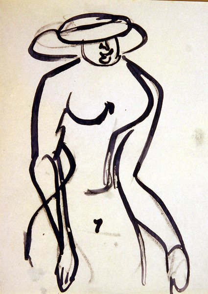 Promenader z talią osy autorstwa Henri Gaudier Brzeska