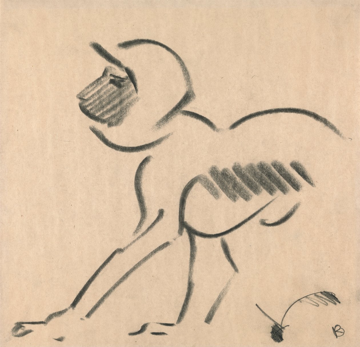 Przyczajona małpa autorstwa Henri Gaudier Brzeska