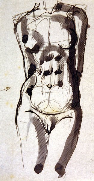 Kobiecy tułów autorstwa Henri Gaudier Brzeska
