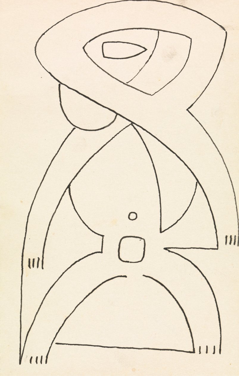 Studium figur do projektu reliefowego autorstwa Henri Gaudier Brzeska