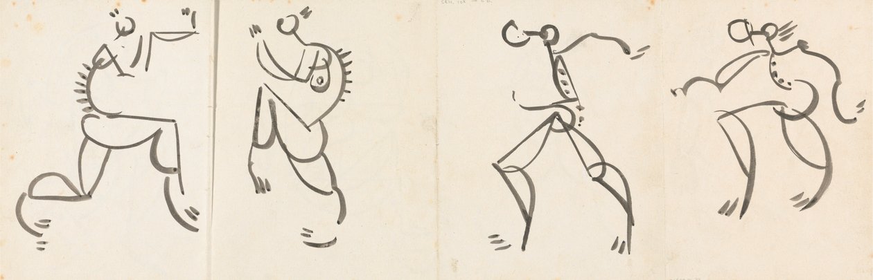 Fryz czterech tańczących postaci autorstwa Henri Gaudier Brzeska