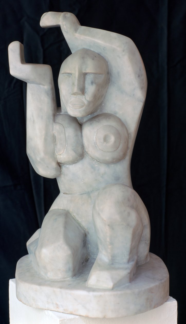 Siedząca kobieta, c1911-1915 autorstwa Henri Gaudier Brzeska