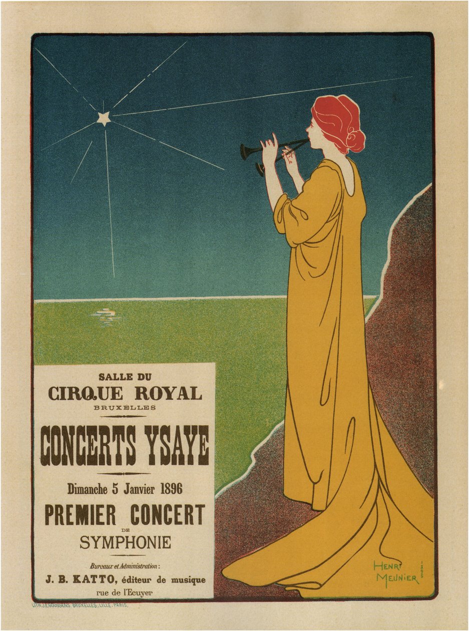 Koncerty Ysaÿe, 1895 autorstwa Henri Georges Meunier