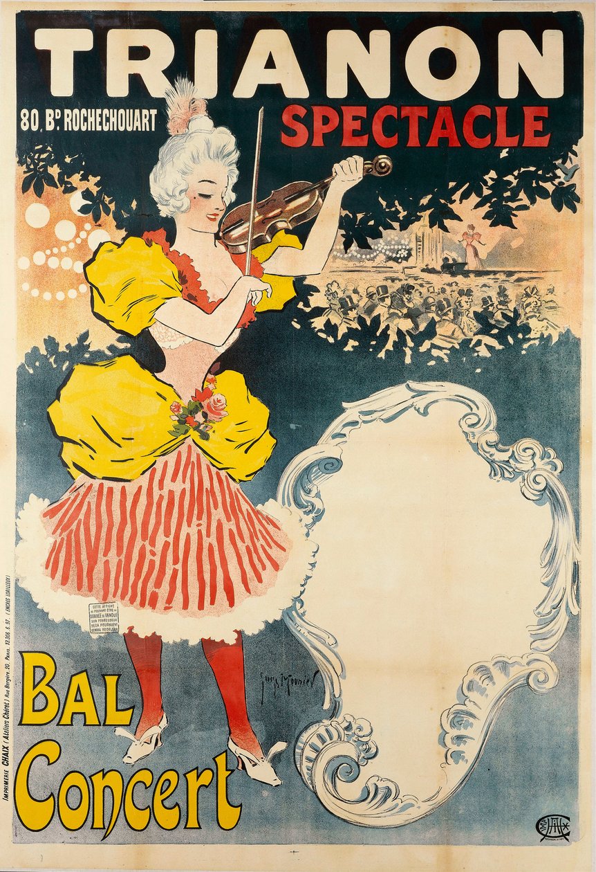 Koncert balowy Trianon Spektakl, 1897. autorstwa Henri Georges Meunier