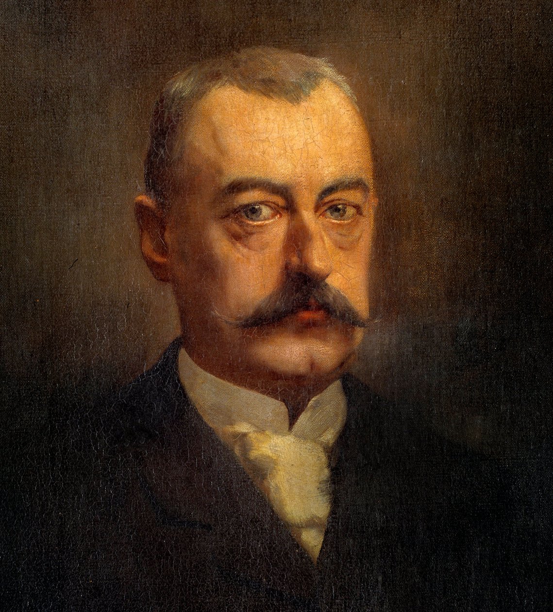 Szczegół „”Portret polityka Pierre Waldeck Rousseau (Waldeck-Rousseau) (1846-1904)”” Obraz Henri Gervexa (1852-1929) XIX w. Słońce. 1x0,72 m Paryż, Muzeum Carnavalet autorstwa Henri Gervex
