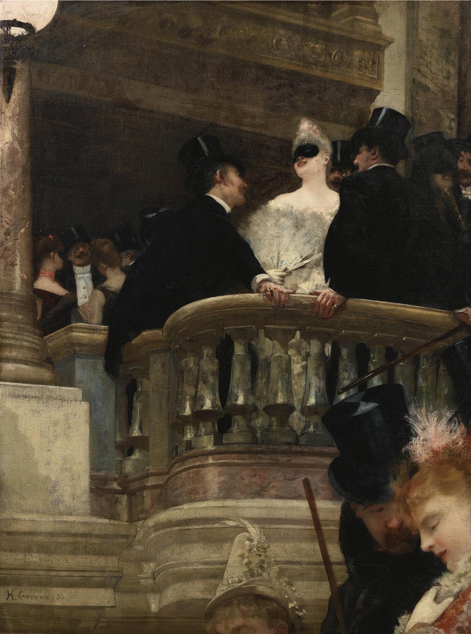 Bal maskowy w Operze, 1886 autorstwa Henri Gervex