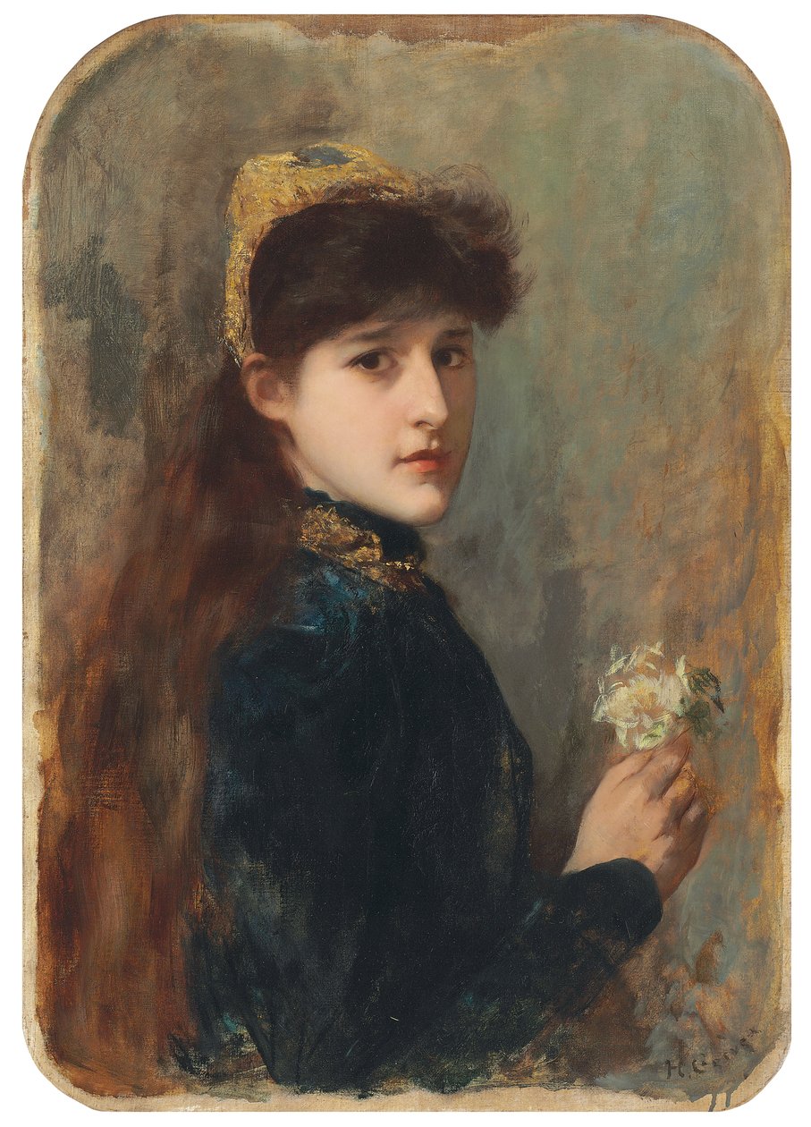 Portret młodej dziewczyny, ok. 1877-1880 autorstwa Henri Gervex