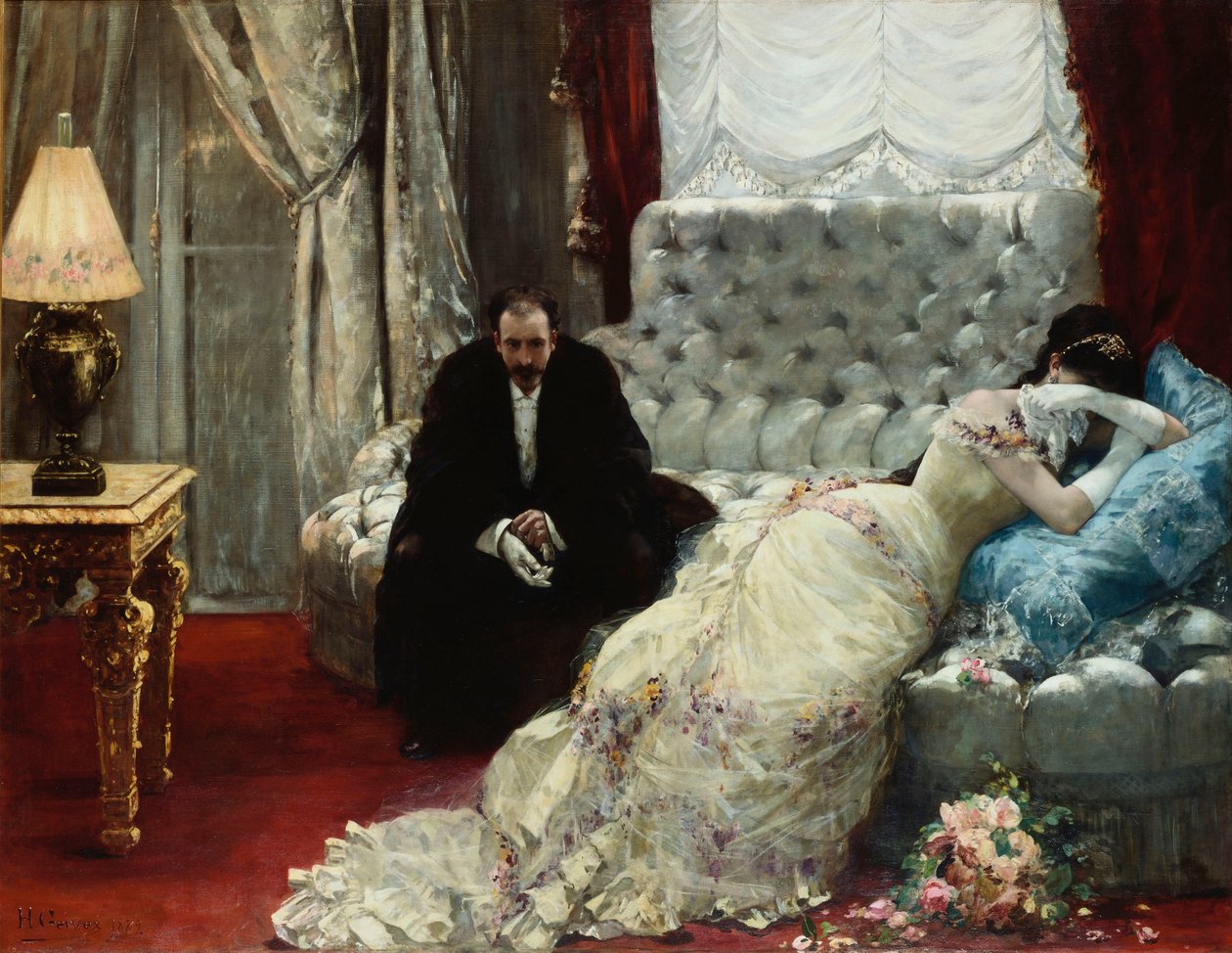 Powrót z balu, 1879 autorstwa Henri Gervex