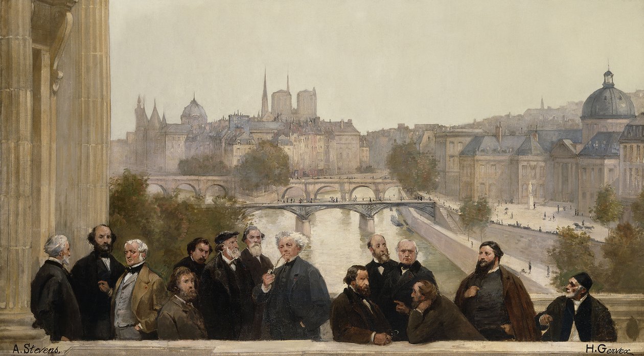 Panorama stulecia: Dupré, Rousseau, Isabey, Millet, Couture, Daubigny, Diaz..., 1889. autorstwa Henri Gervex