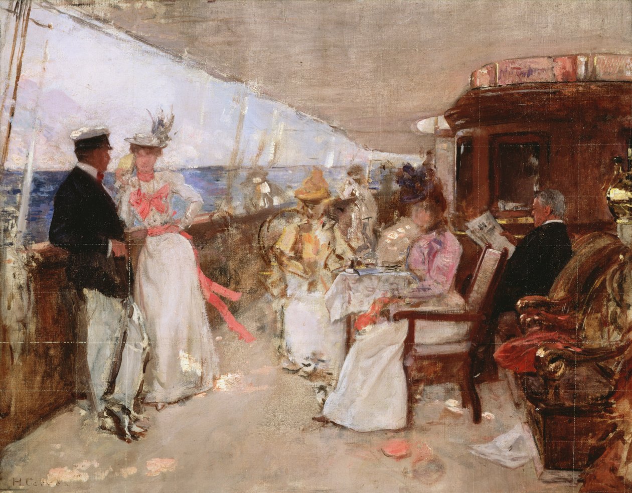 Żeglarstwo na Archipelagu, ok.1898 (szkic) autorstwa Henri Gervex
