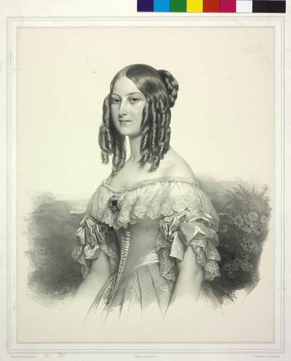 Księżniczka Sachsen-Coburg-Gotha Wiktoria autorstwa Henri Grevedon