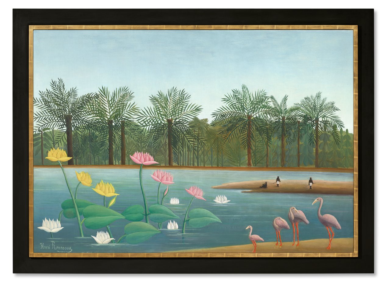 Flamingi autorstwa Henri J.F. (1844 1910) Rousseau