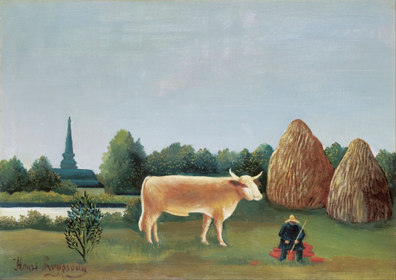 Scena w Bagneux na przedmieściach Paryża – Henri Rousseau dit le Douanier Rousseau (1844-1910) autorstwa Henri J.F. Rousseau