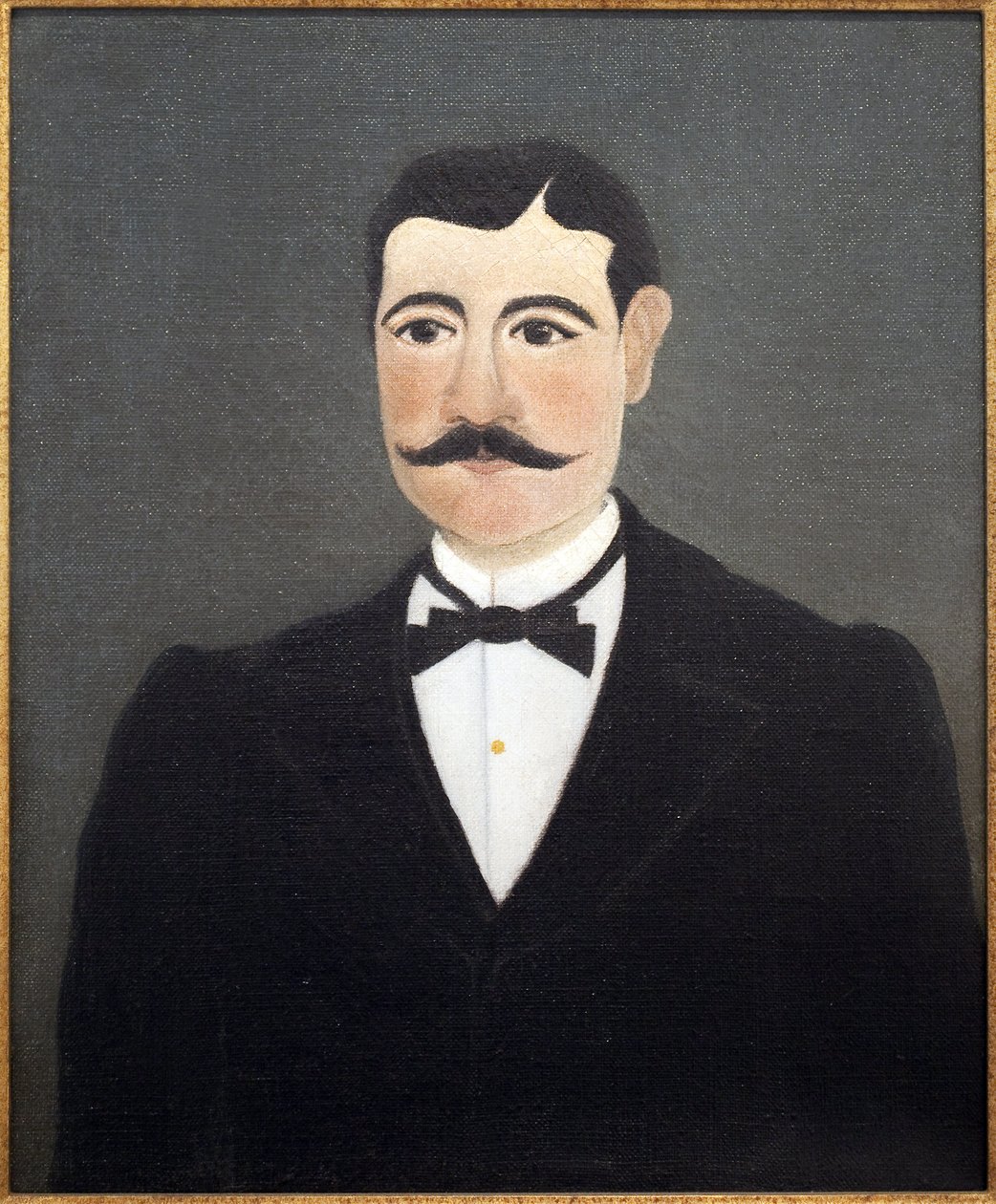 Portret Frumence Biche w cywilu (marechal des logis). Obraz Henri Rousseau (1844-1910), znany jako Zwyczaje, olej na płótnie, koniec XIX-początek XX wieku, sztuka francuska, Musee International d