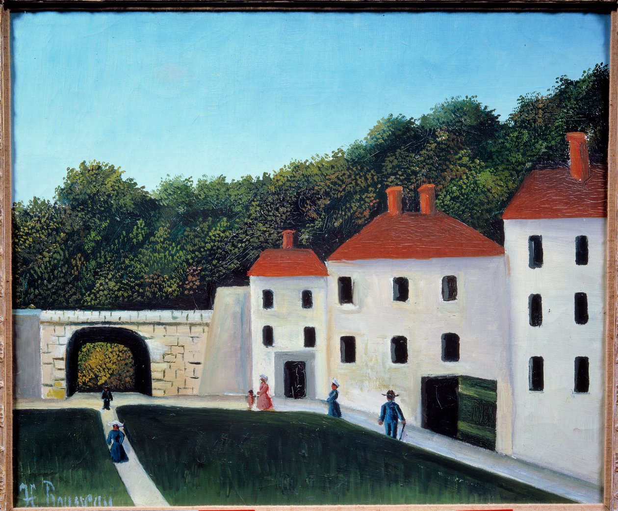 Spacery w parku Obraz Henri Rousseau dit le Douanier Rousseau (1844-1910) XX w. Ndz. 0,46x0,55 m Paryż, Musee de l