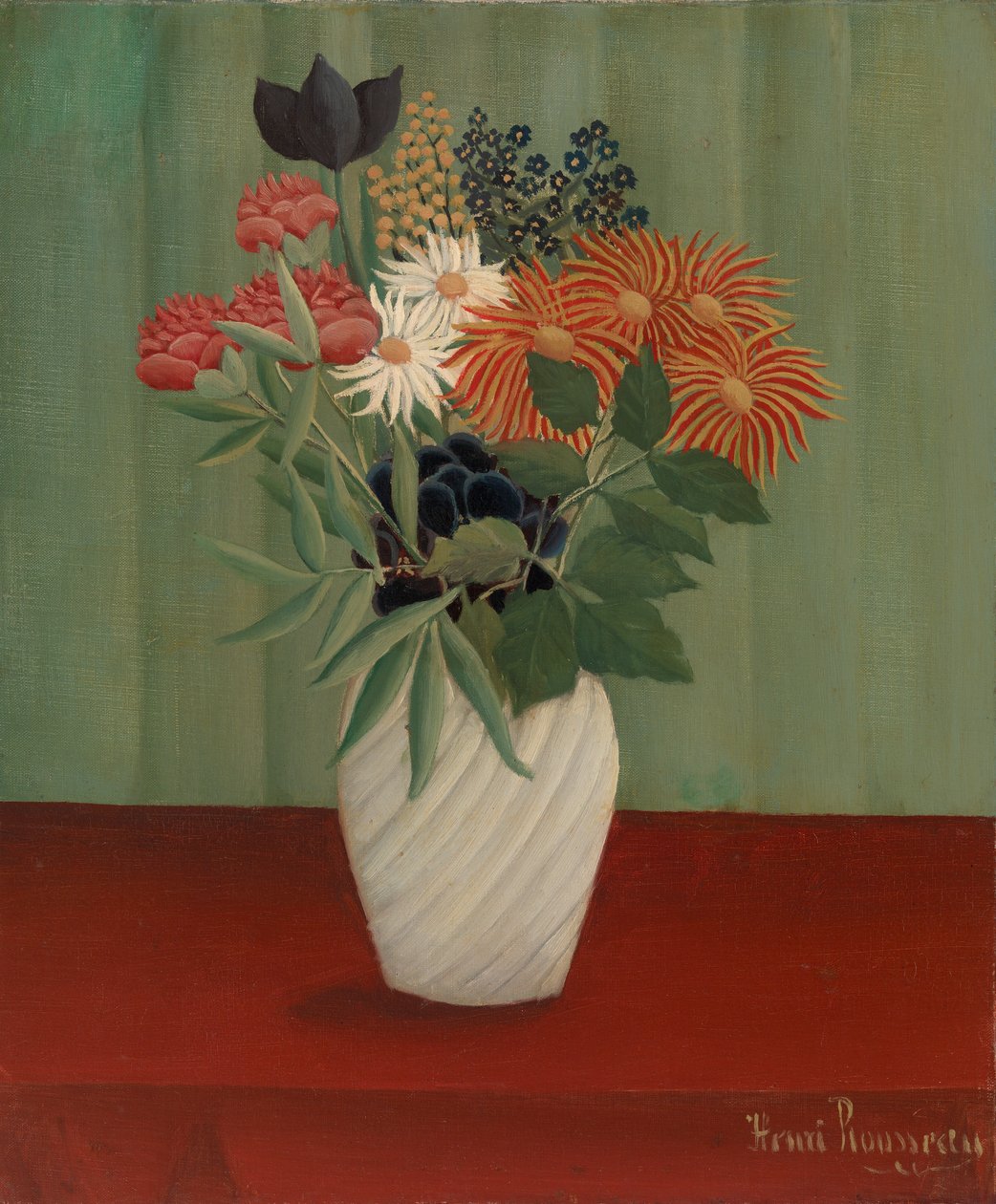 Bukiet kwiatów z chińskimi asterami i Tokio, 1910 autorstwa Henri J.F. 1844 1910 Rousseau