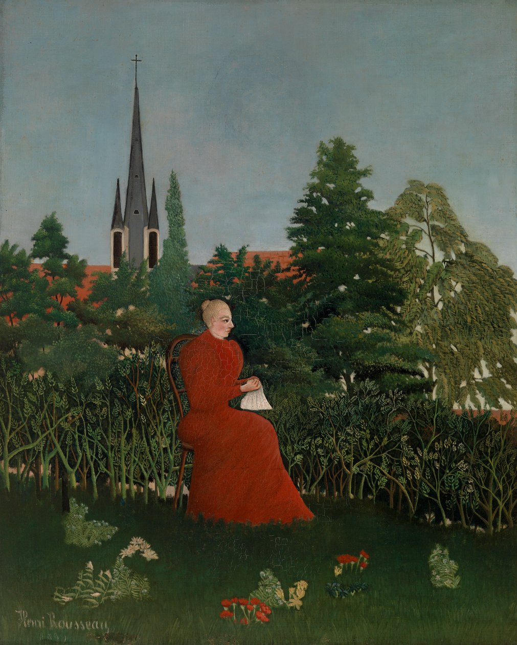 Kobieta w krajobrazie, ok.1899 autorstwa Henri J.F. 1844 1910 Rousseau
