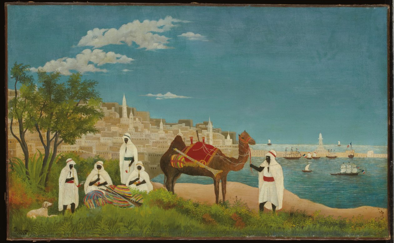 Krajobraz, Algier, 1880 autorstwa Henri J.F. Rousseau
