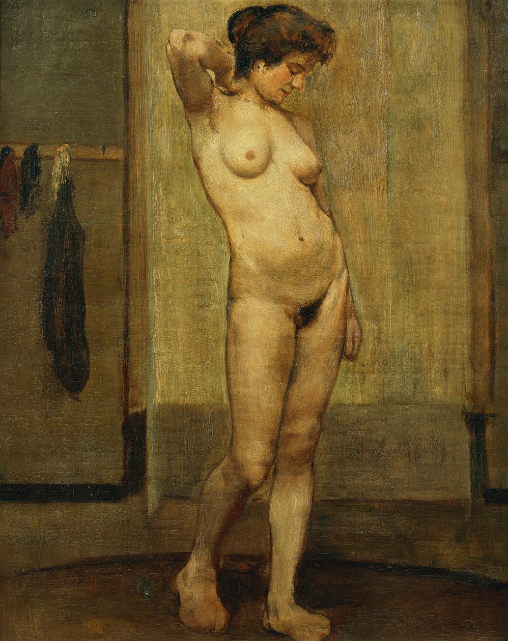stojąc nago; Teraz Debiut, autorstwa Henri Jacques Edouard Evenepoel